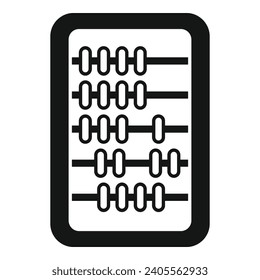 Accounting desk balance icon simple vector. Record keeping. Plan workplace