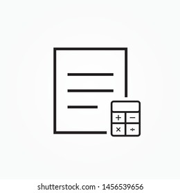 accounting document single icon design vector illustration