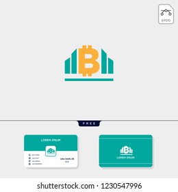 accounting finance chart creative logo template vector illustration and logo inspiration. business card design template include.