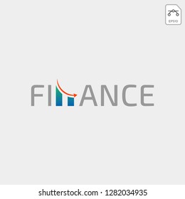 accounting, finance creative logo template vector isolated