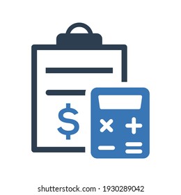 Accounting finance icon. vector graphics