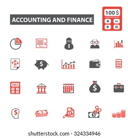 accounting and finance icons