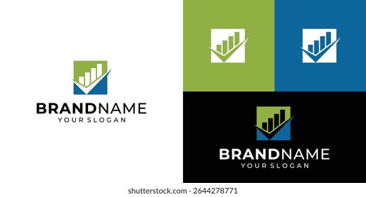 Accounting and finance Logo , Business professional logo, Stock Vector
