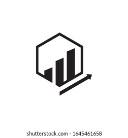 Diseño de iconos vectoriales de plantillas de logotipo de contabilidad y finanzas