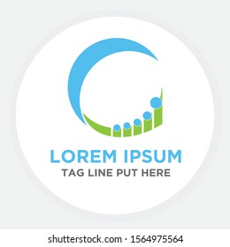 Accounting & Financial c letter Logo. c letter Logo vector
