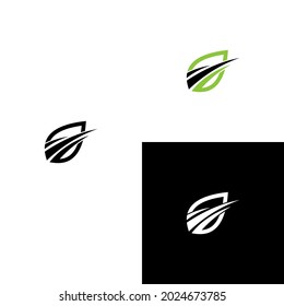 accounting financial chart leaf logo creative unique