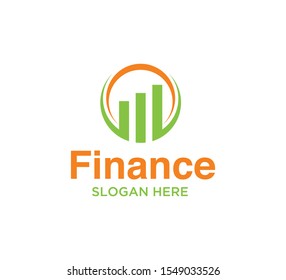 accounting financial logo design concept