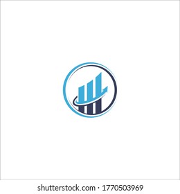 accounting financial logo design concept