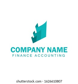 Accounting & Financial Logo, Design Template Vector Icon.