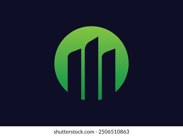 Contabilidad Diseño de logotipo financiero, Plantilla de diseño de Vector