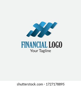accounting & financial logo with style modern can also for Arrow Data , Market Static ,money management icon , stock chart logos