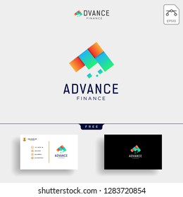accounting and financial logo template vector illustration