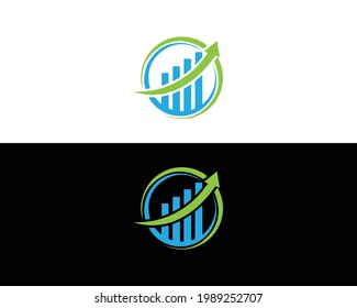 Concepto de diseño de vectores de logotipo contable y financiero