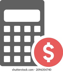 Accounting, Financial, Money, Finance, Calculation, Calculator, Account Balance Icon On Abstract Cloud Background