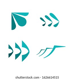 Accounting, financial, sales, media and business  logo design template vector icon