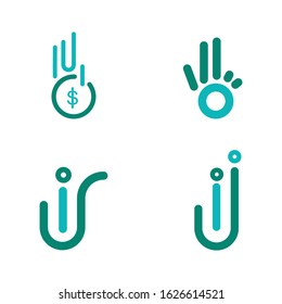 Accounting, financial, sales, media and business  logo design template vector icon