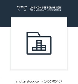 accounting folder icon design vector illustration