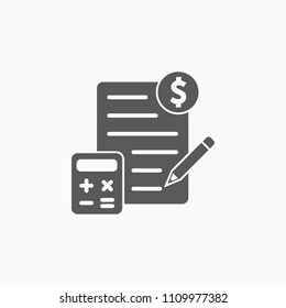 accounting icon, account vector