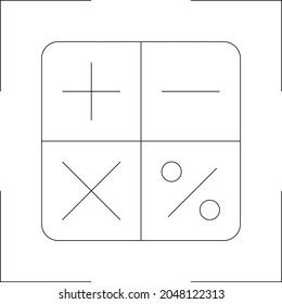 accounting icon calculation and calculator