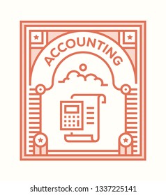 ACCOUNTING ICON CONCEPT
