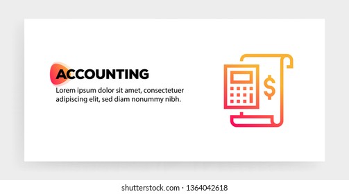ACCOUNTING ICON CONCEPT