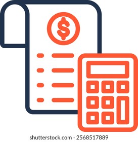 Accounting Icon Element For Design
