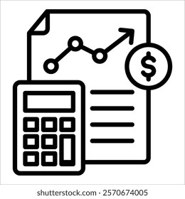Accounting Icon Element For Design