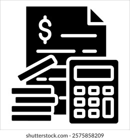 Accounting Icon Element For Design