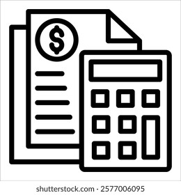 Accounting Icon Element For Design
