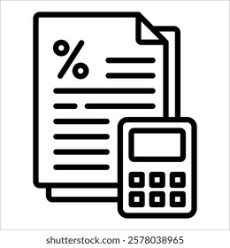 Accounting Icon Element For Design