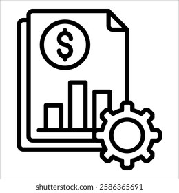 Accounting Icon Element For Design