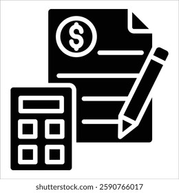 Accounting Icon Element For Design