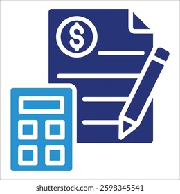 Accounting Icon Element For Design