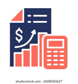 Accounting Icon Element for Design