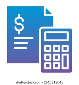 Accounting Icon Element For Design