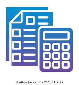 Accounting Icon Element For Design