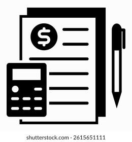 Accounting Icon Element For Design