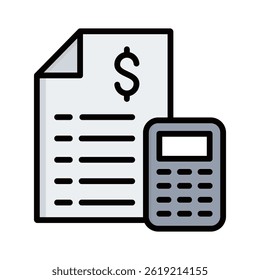 Elemento de icono de contabilidad para el diseño