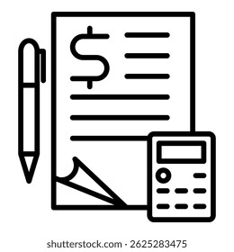 Elemento De Icono De Contabilidad Para Diseño