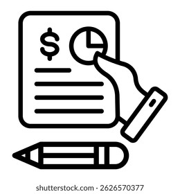 Accounting Icon Element For Design