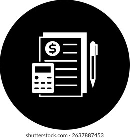 Accounting Icon Element For Design