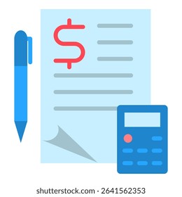 Accounting Icon Element For Design