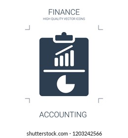accounting icon. high quality filled accounting icon on white background. from finance collection flat trendy vector accounting symbol. use for web and mobile