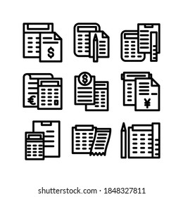 accounting icon or logo isolated sign symbol vector illustration - Collection of high quality black style vector icons

