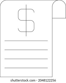 cobro y factura de icono de contabilidad