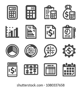 accounting icon set