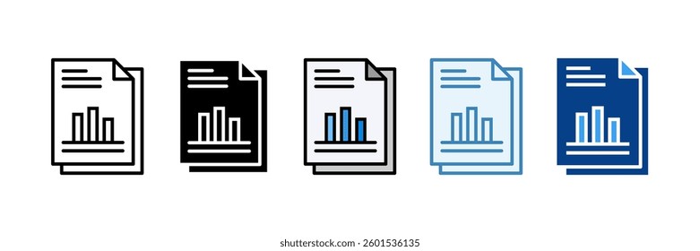 Accounting Icon Set Multiple Style Collection