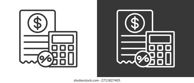 Accounting Icon Set Vector Collection Isolated In Black And White
