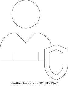 Rechnungssymbol-Schild und Schutz