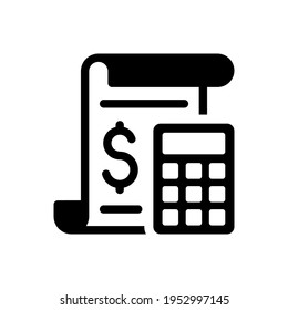 Icono de contabilidad - Ilustración simple del vector